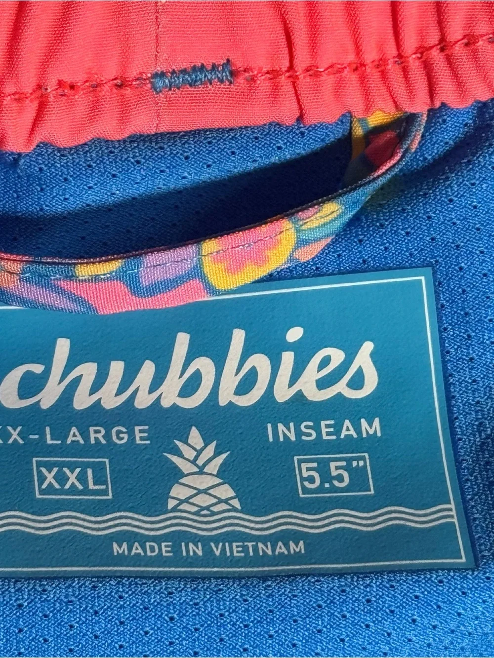 NEW Chubbies The Spades Lined Classic 5.5” Swim Trunks Men’s XXL Bright Floral